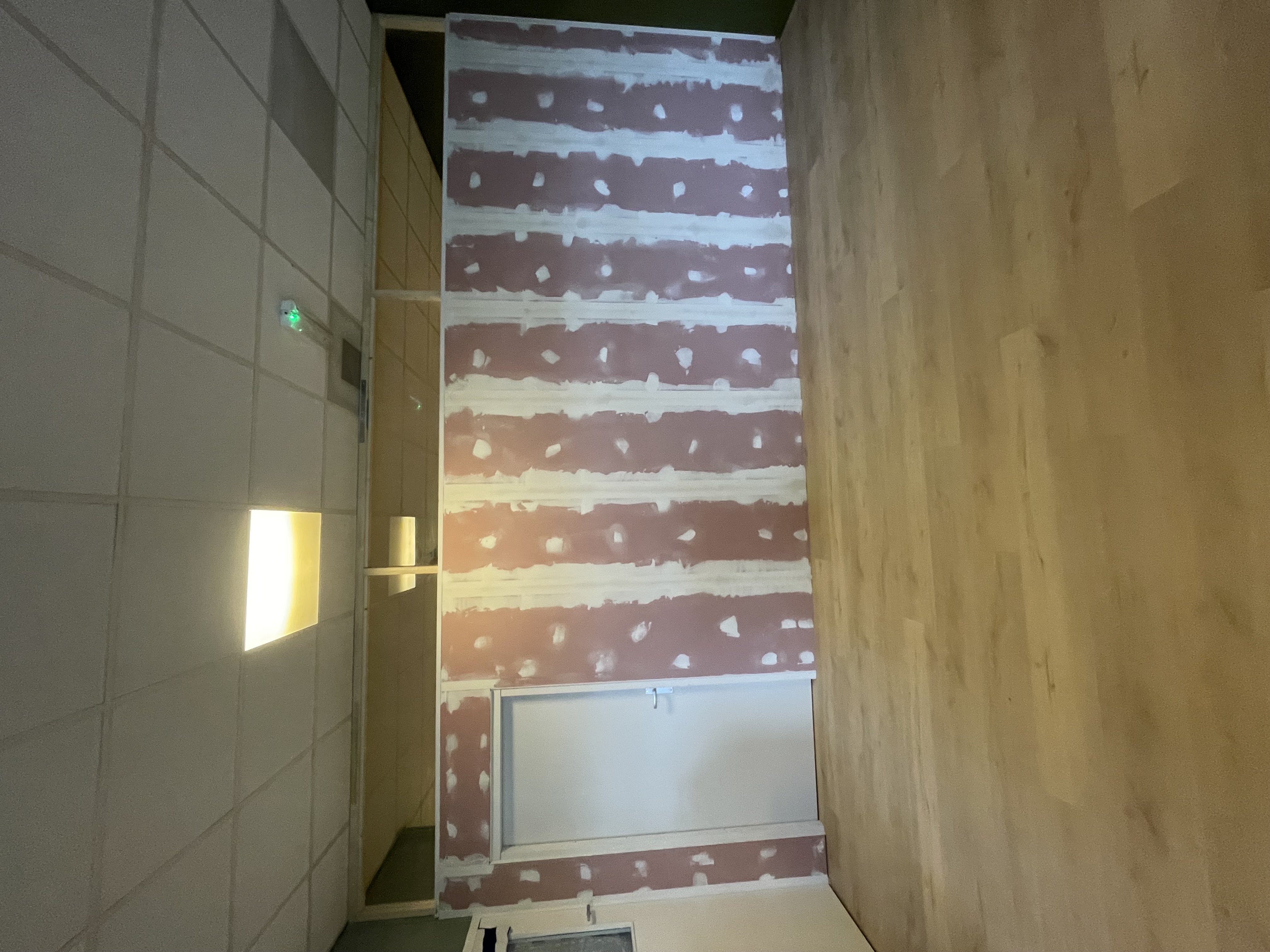 5 meter wand geplaatst!